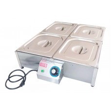 Rechaud Buffet Térmico 4 Cubas Elétrico Banho Maria Inox 220v