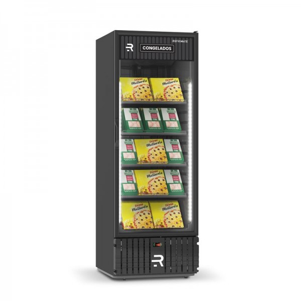 Visa Cooler Congelados 570L Porta de Vidro BLACK - VCCO570PVB REFRIMATE