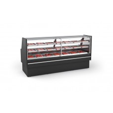 Expositor Açougue Premium Vidro Reto Prateleira 2,50 Mts - EAPRVRP 2500 REFRIMATE