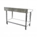 MESA INOX 201 DESMONTÁVEL ESCOVADA 1,50 MTS MD 150 - STEVAN METAL